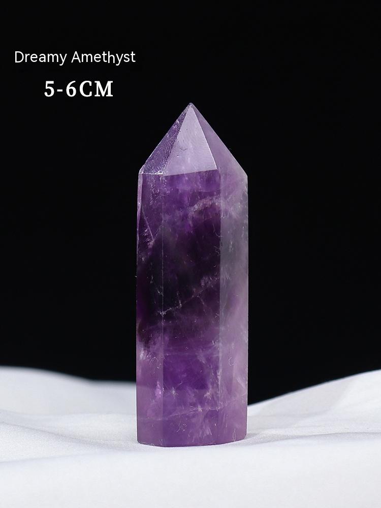 Natural Crystal Rough, Hexagonal Prism, Single-Pointed Clear Quartz, Amethyst, Rose Quartz And Citrine Column, Crystal, Ore Specimen, Degaussing And Purification, Decoration