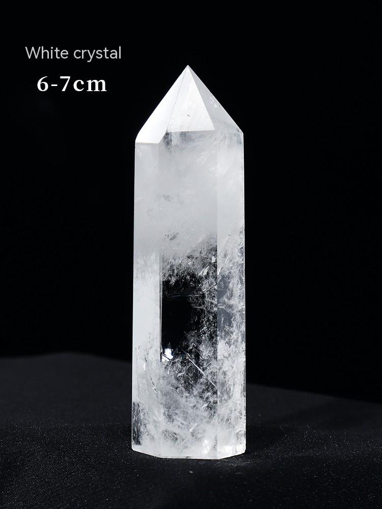 Natural Crystal Rough, Hexagonal Prism, Single-Pointed Clear Quartz, Amethyst, Rose Quartz And Citrine Column, Crystal, Ore Specimen, Degaussing And Purification, Decoration