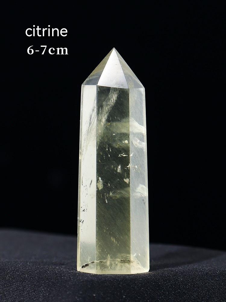 Natural Crystal Rough, Hexagonal Prism, Single-Pointed Clear Quartz, Amethyst, Rose Quartz And Citrine Column, Crystal, Ore Specimen, Degaussing And Purification, Decoration