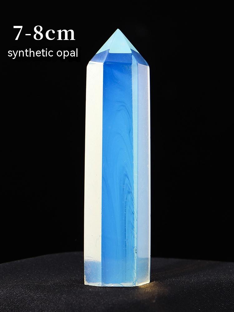 Natural Crystal Rough, Single-Pointed Pillar, Decoration, Clear Quartz, Citrine, Prasiolite And Fluorite Hexagonal Crystal Pillar, Home Furnishing, Living Room