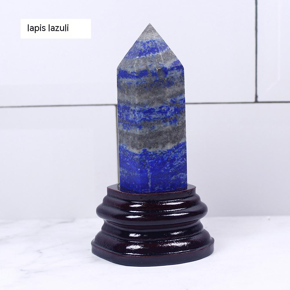 Natural Crystal Hexagonal Single-Pointed Rough, Ore, Crystal Column, Custom-Made Base, Home Decoration