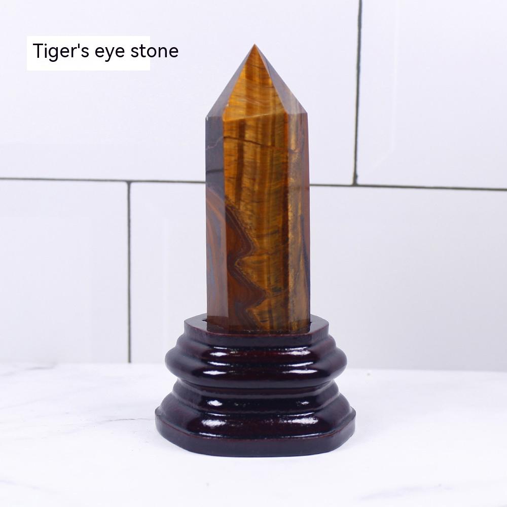 Natural Crystal Hexagonal Single-Pointed Rough, Ore, Crystal Column, Custom-Made Base, Home Decoration